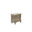 Table de chevet antique avec 2 tiroirs - Table de chevet moderne avec rangement 2 po