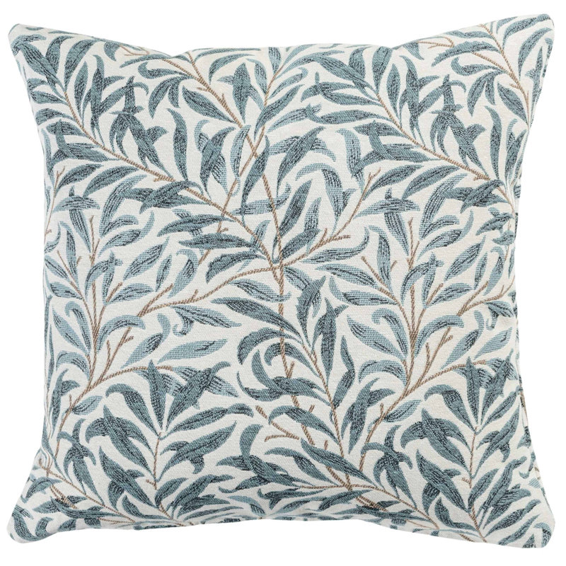 Floral Blue Cushion, Synthetic filled, 43x43cm