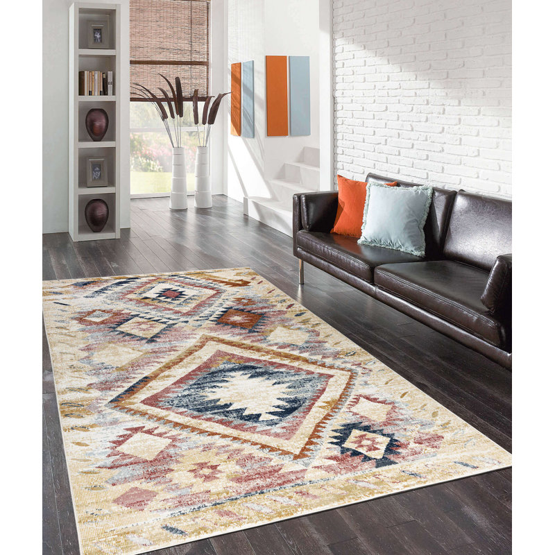 Spanos Geometric Indoor Rug, Rectangle 5'3" x 7'7"
