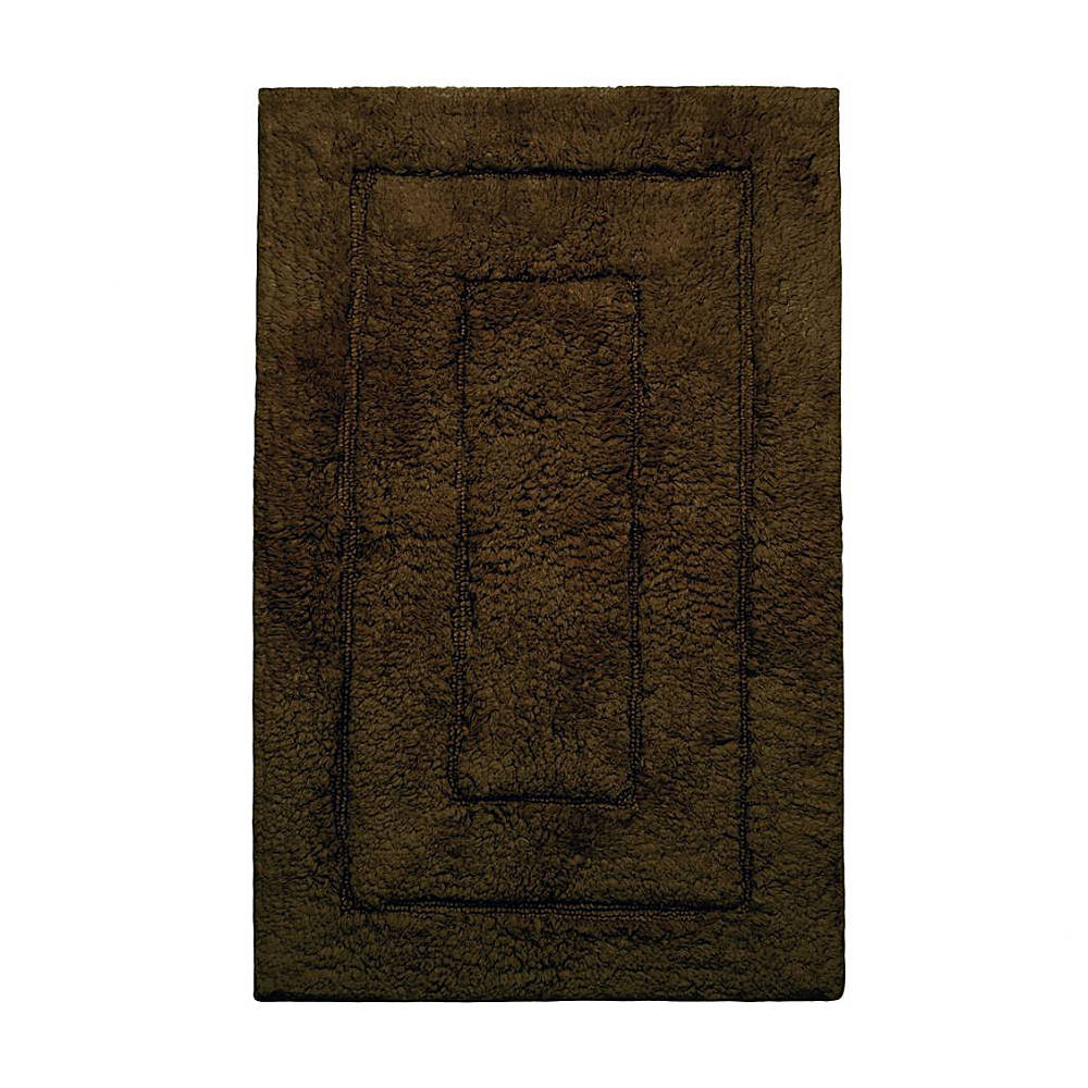 Apolonia Cotton Non-Slip Bath Rug, 20" H x 32" W, Chocolate