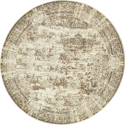 Tapis crème à motif abstrait Tobitha