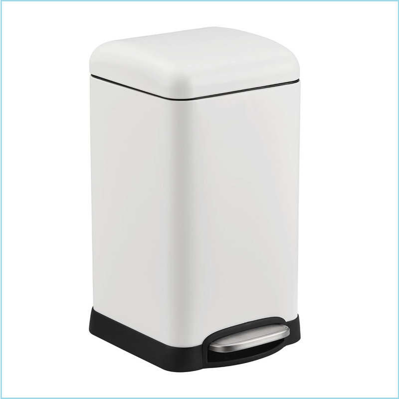 Stainless Steel Step On Kitchen Trash Can - 45.4L