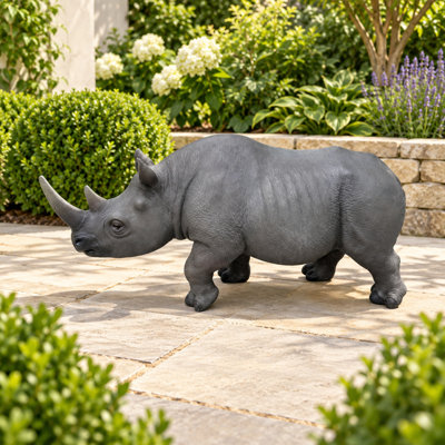 Rhinoceros Garden Statue