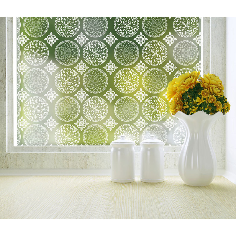Abstract Non-Wall Damaging Window Decal, 84" W x 48" H
