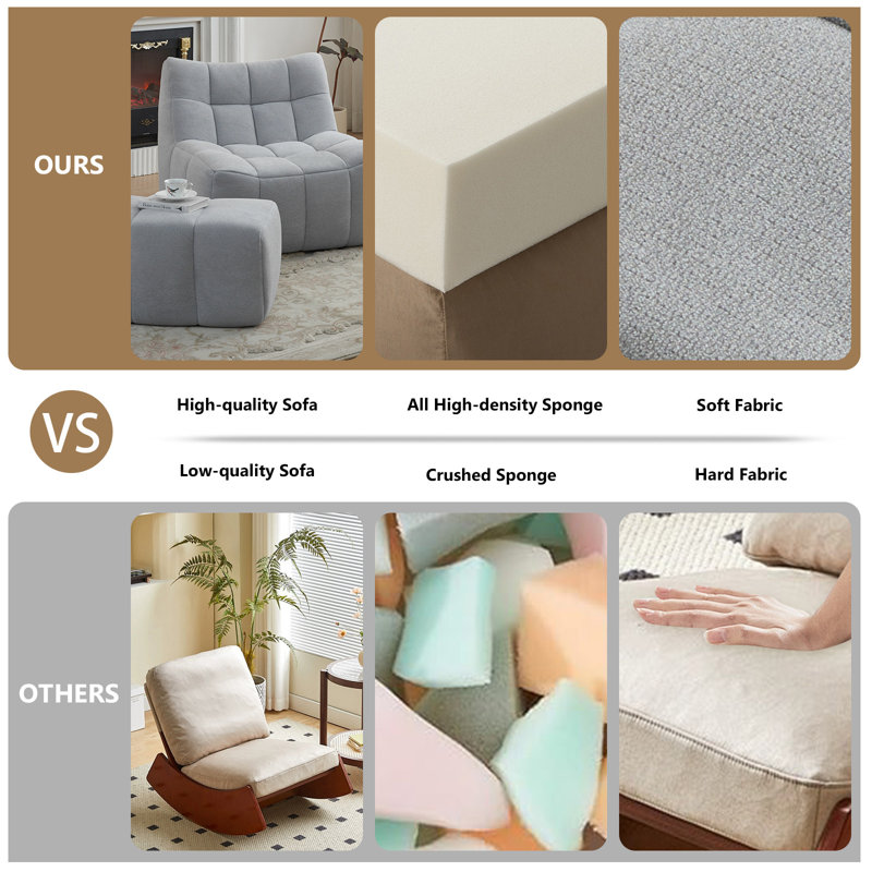 Fauteuil à billes 33,7 po avec repose-pieds, Gris
