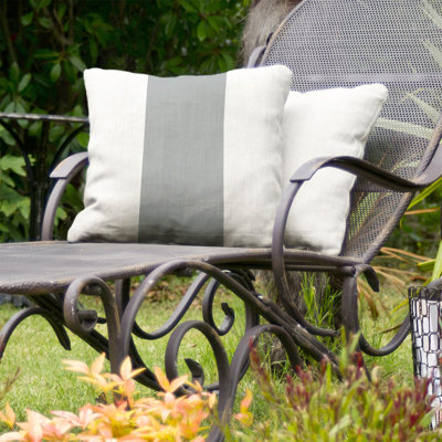 Striped Outdoor Reversible Throw Pillow