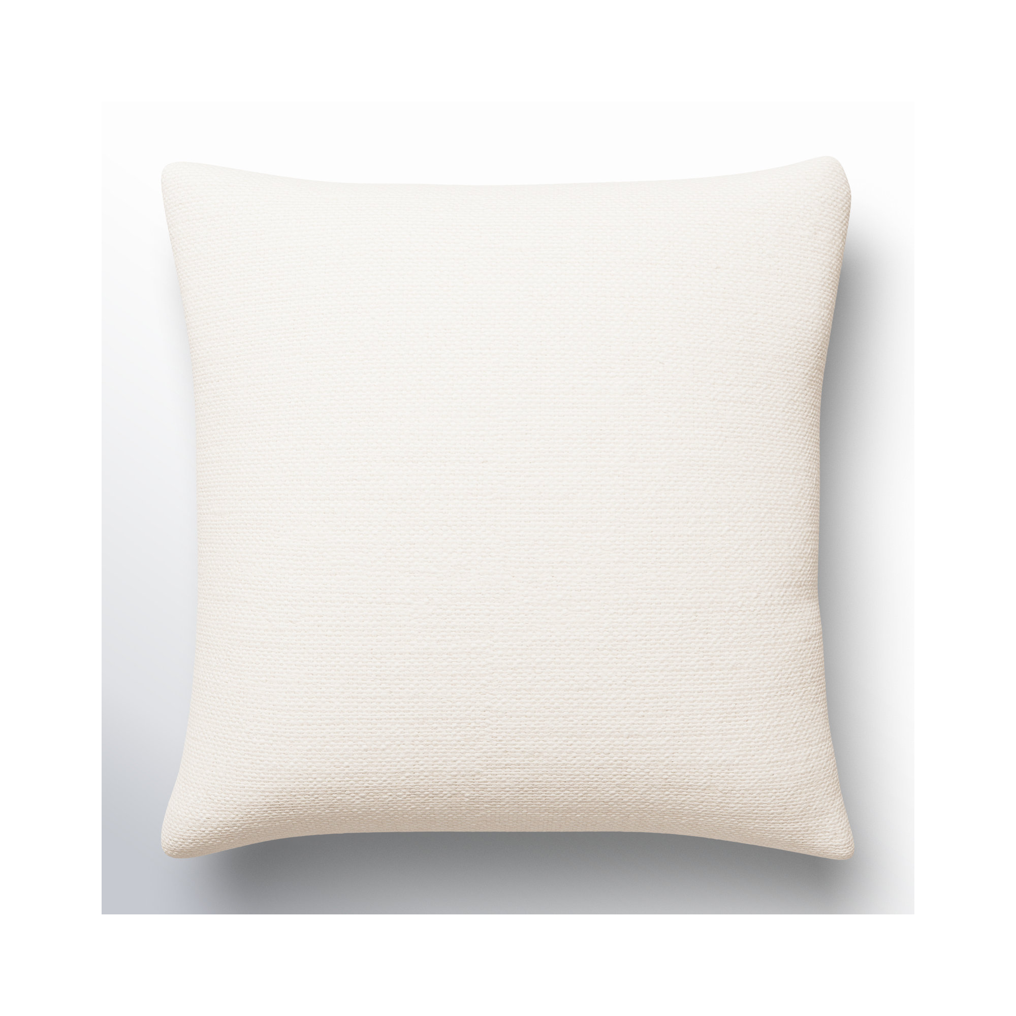 Bertha Throw Pillow, Medium Gray/Cream, Down, 22" x 22"