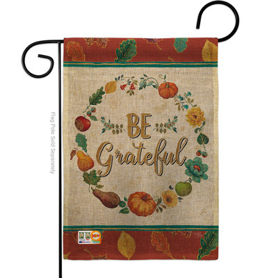 Sachez-être en polyester de 2 côtés 19 x 13 po. drapeau de jardin