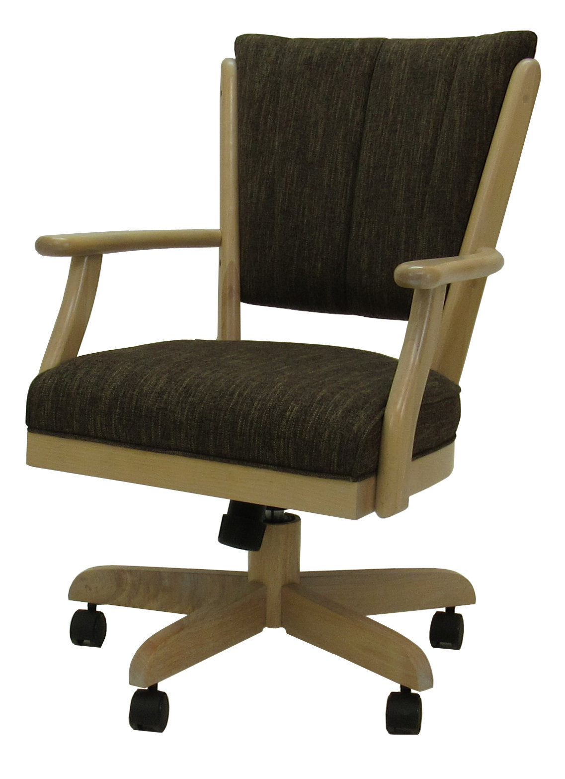 Canora Grey Classic Caster Solid Wood Dining Chair - Sanora Brown - Ct ...