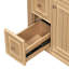 Meuble-lavabo de 24 po de largeur avec lavabo, 1 tiroir rabattable et 2 tiroirs, tablette réglable, naturel