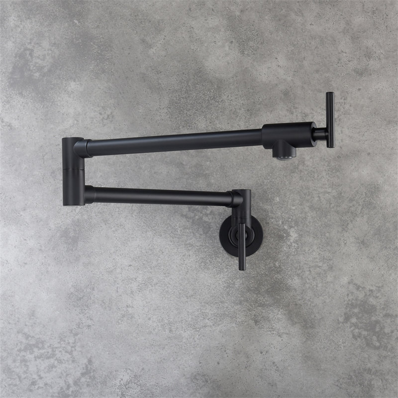 Pot Filler Faucet Wall Mount, Matte Black