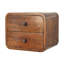Solid Wood Floating Nightstand with 2 Drawers
