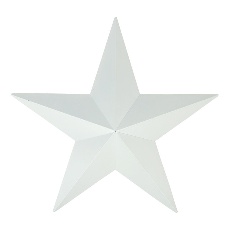Décoration murale d'extérieur rustique Country Country, H 24 po x l 24 po x p 1,75 po, Blanc mat