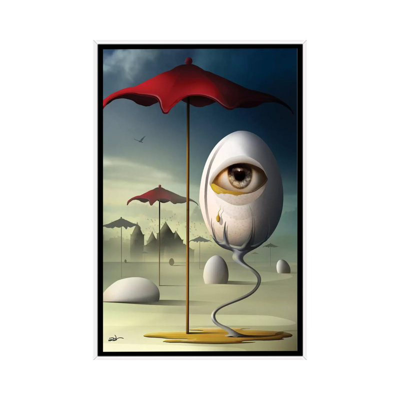 Lágrima (Tear) by Marcel Caram - Print on Canvas, White Framed, 101.6 cm H x 66.04 cm W