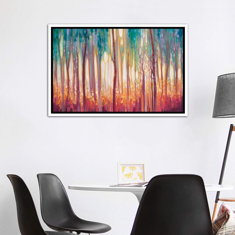 «Mythology» - reproduction d'art, H 40 po x l 60 po x 1,5 po, Cadre blanc