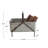 Troxelville Galvanized Metal Storage Bucket on Stand with Handle and Distressed Finish