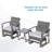 2 - Person Patio Conversation Set with Cushions-925656458