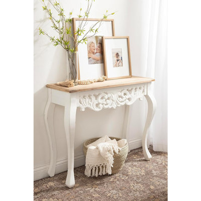 Console d'entrée en bois ornée