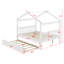 Lit en bois avec couchette-589625167
