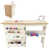 Style de rasage en bois jaune-blanc sélectionné