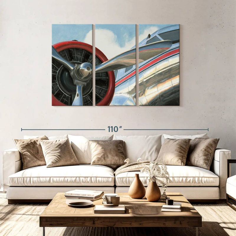 Mehar Travel By Air I, 48" H x 74" W