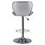 Ensemble de 2 tabourets réglables à hauteur réglable en argent