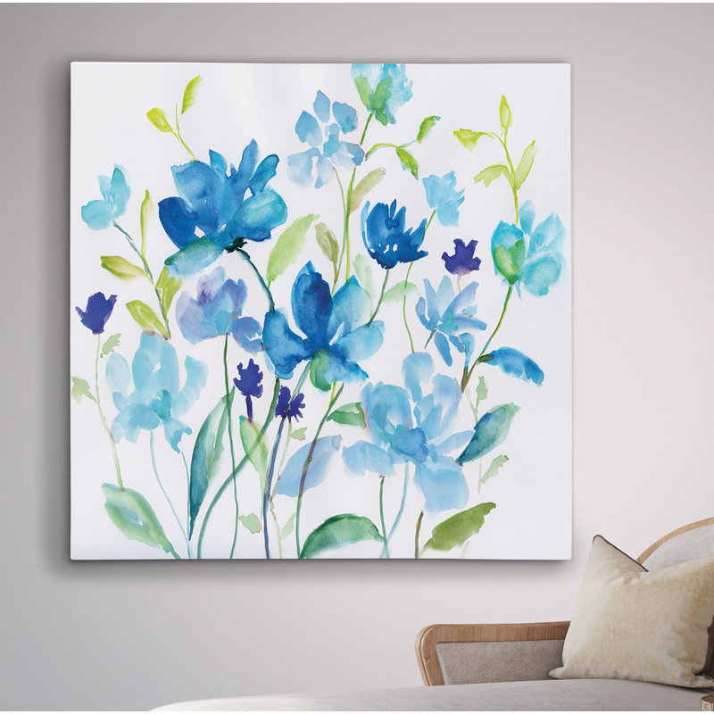 « fleur jardin i », reproduction de peinture à l’huile, H 24 po x l 24 po x P 1,5 po, Toile tendue