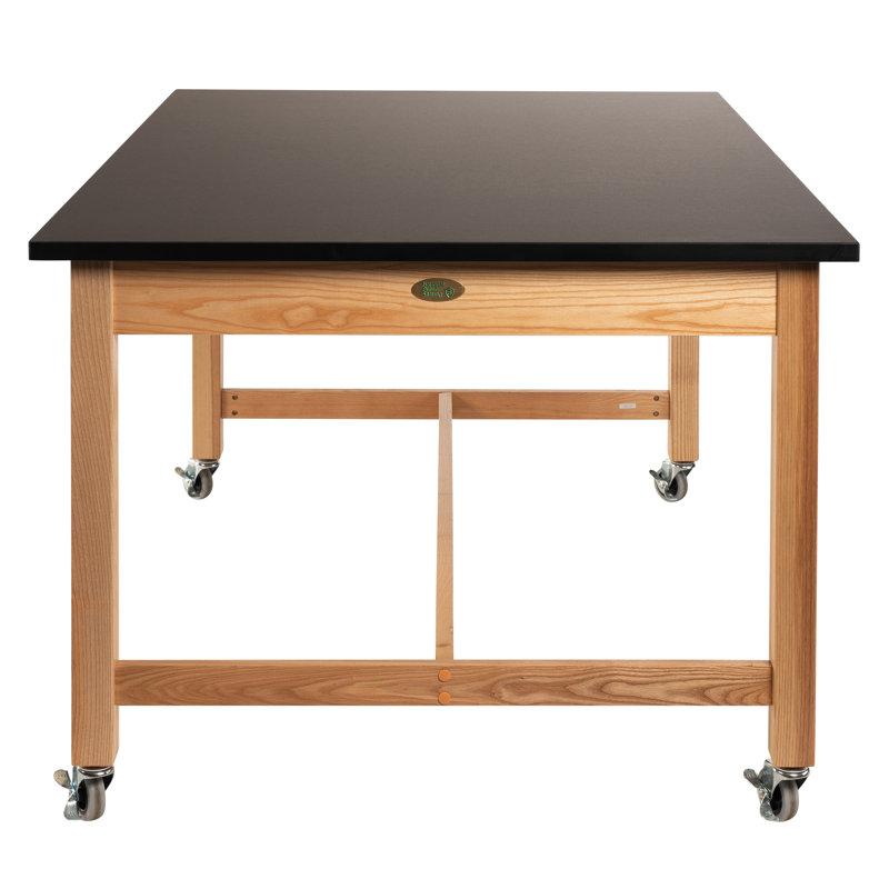 Table en bois, H 36 po x L 54 po x l 24 po, Résistant aux produits chimiques