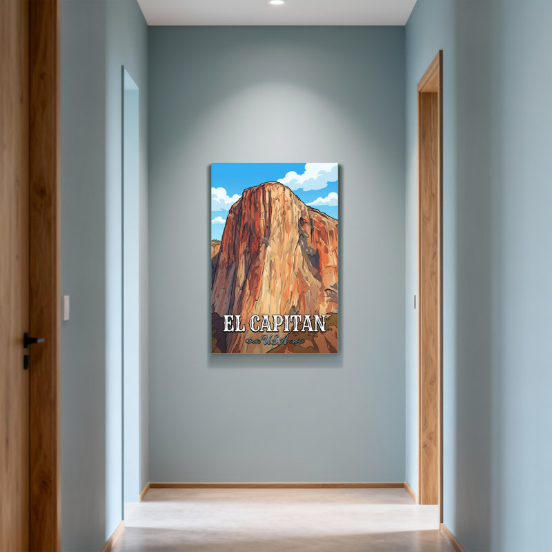 «Scenic & Cityscapes El Capitan Mountain Landscape», reproduction d'art, H 30 po x l 20 po