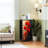 4 Drawer Dresser for Bedroom, Narrow Chest of Drawers, Wooden Top and Study Iron Frame 18"x37.5"-(WxH)