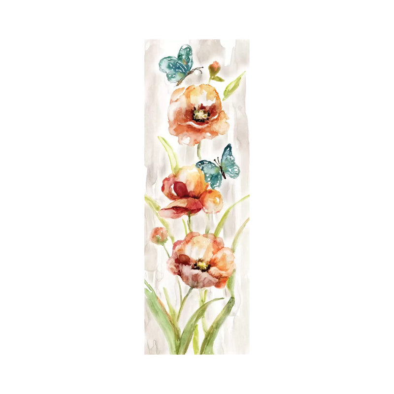 Butterfly Fantasy I by Nan - Panoramic Painting on Canvas, 182.88 cm H x 60.96 cm W, Wrapped Canvas