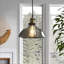 Industrial Antique Brass Effect Glass Light Shade