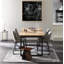 Ski-Leg Solid Wood Base Dining Table