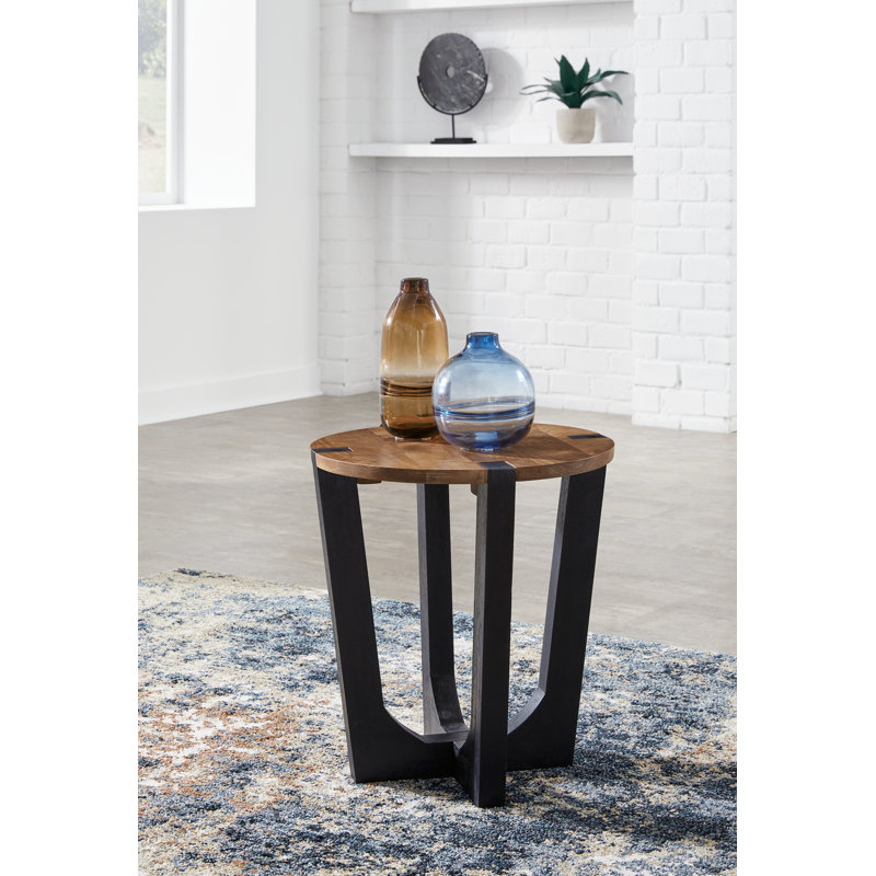 Katwon Solid Wood End Table