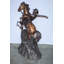 Statue de cowboy sur cheval taille réelle en bronze taille réelle 60 po x 37 po x H 81 po