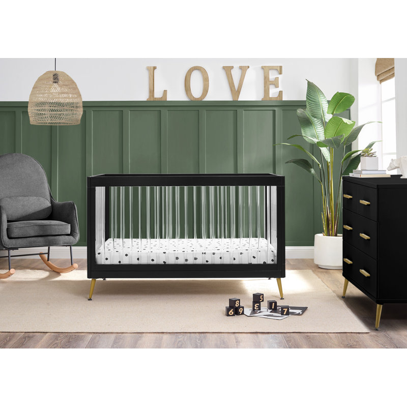 Sloane 4-in-1 Convertible Crib, Ebony/Melted Bronze