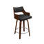 Tabouret de bar pivotant rembourré, tabouret de comptoir avec structure en bois-848978398
