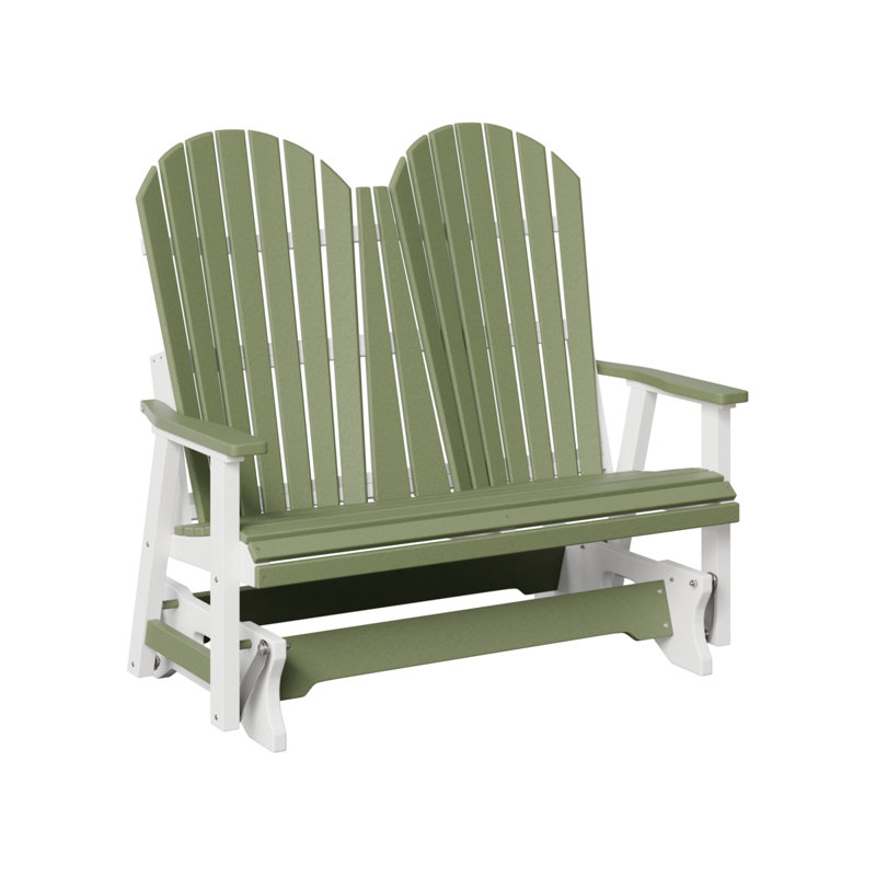 Fauteuil oscillant double Comfo, Sauge/blanc