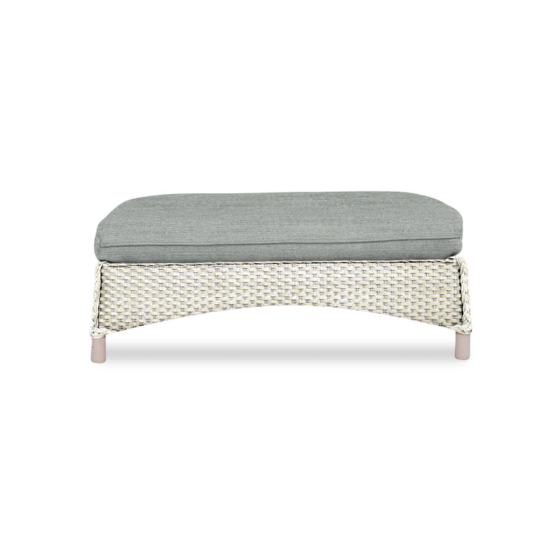 Mandalay Outdoor Ottoman, Remy Shadow, Hickory