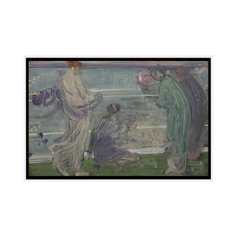 Print, 101.6 cm H x 152.4 cm W x 4.445 cm D, White