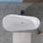 51" Acrylic Freestanding Bathtub Contemporary Soaking White Tub With Overflow And Drain
