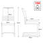 Chemash 48cm H Upholstered Metal Upholstered Back Cantilever Chair-1096564303