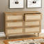 Commode 6 tiroirs multi-usages, armoire de rangement moderne avec pieds en bois-121685575-131508418-88590369