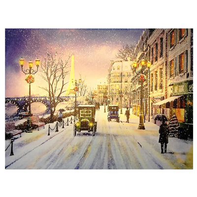 Art mural sur toile Snowy City