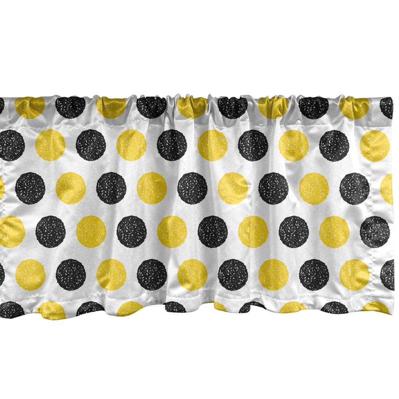 Ensemble de 2 cantonnières Ambesonne Damask 46780, L 54 po x L 18 po