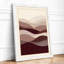 Layered Waves Minimalist - Framed Print-1119959845-1119959854