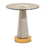 St. Charles Chairside Table - Dove Gray