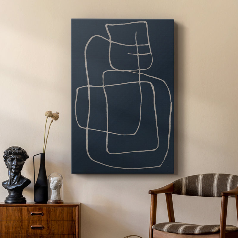 Shapes and Night Sky II - galerie sur mesure Cavas, H 18 po x l 12 po