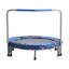 Mini trampoline pliable 36 pouces pour enfants avec guidon, jouet d'exercice intérieur / extérieur pour enfants de 3 ans et plus, bleu