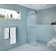 Maven 30 in. x 86.75 in. Fully Frameless Arched Fluted Single Fixed Shower Panel